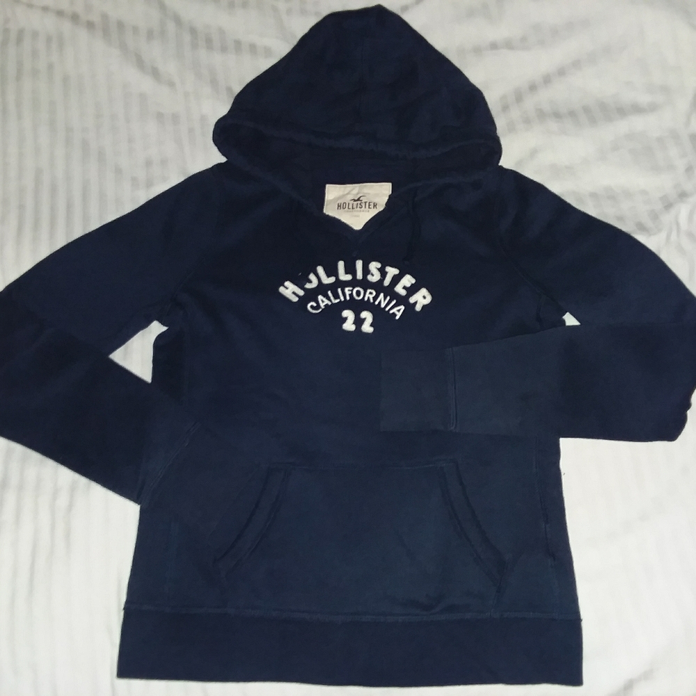 Girls Large - Hollister Hoodie - Navy Blue